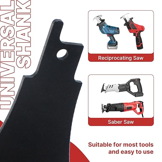 2pcs 2inch (50mm) HCS reciprocating Saw Blade Saber Shovel Length Cleaning Tool for Removing Tile Grout Glue Gaps, etc.…