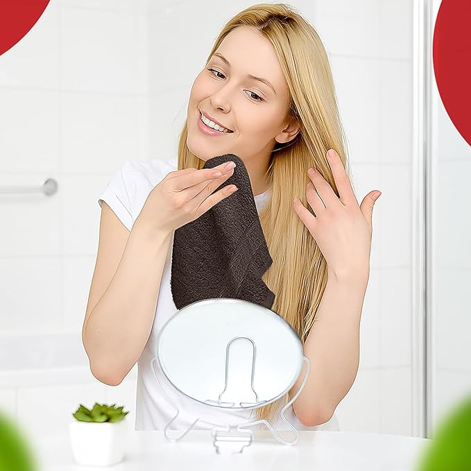 RIVERSIDE 12 Pack Premium 100% Cotton Face Washcloths, 550 GSM, 12 x 12 Inches, Soft, Absorbent Towels for Body & Shower, Bathroom Wash Clothes, Durable Face Towels Set for Spa, Gym, Brown
