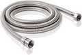 PHASAT 98-Inch Long Indoor Outdoor Shower Tube Replacement Stainless Steel Handheld Shower Hose, Brushed Nickel,A3107N-2.5