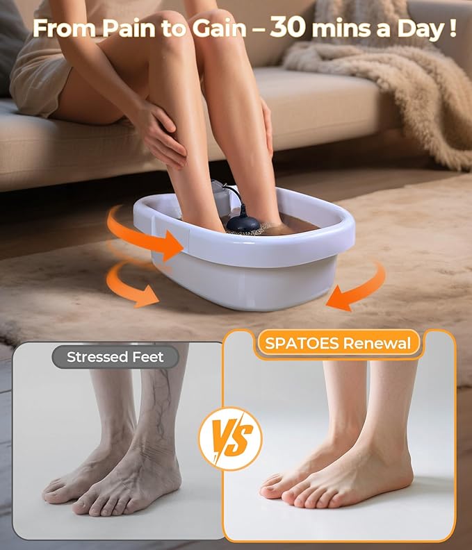 Ionic Foot Detox Machine 3.0, Foot Spa at Home detox, Ion Detox Foot Bath Cleanse Machine to Remove Toxins -2 Arrays, 15 Disposable Foot Bath Liners, Detox Sea Salt, Upgraded Durable Basin