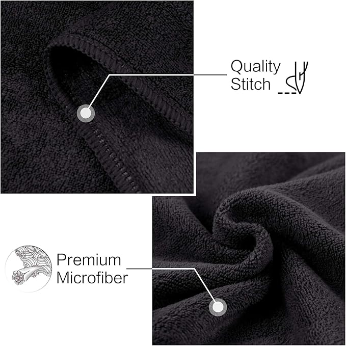 SUNLAND Microfiber Gym Bath Towel Ultra Soft Travel Camping Towel Super Absorbent Swimming Sport Towels for Adults and Children