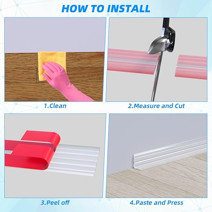 10FT Flexible Wall Corner Protector Moulding Trim, Peel and Stick Inside & Outside Wall Corner Guards Edge Protector,Self Adhesive Molding Trim Strip for Edge Ceiling