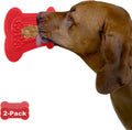 Lick Lick Pad Dog Accessories | Pet Shower Attachment | Dog Peanut Butter Lick Pad | Dog Bathing Station | Dog Bathing Supplies | Veterinarian Used | Suction to Wall | Large (Large - 2 Pack, Red)