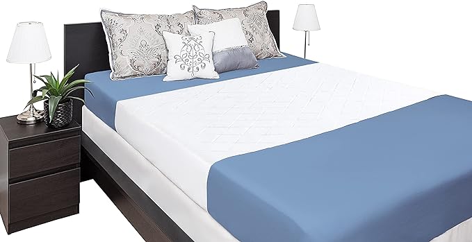 Washable Incontinence Bed Pad 36x72 – Soft, Absorbent & Waterproof Mattress Protector with Tuck-in Sides – Large King Size Reusable Pads for Kids, Adults, Seniors & Pets