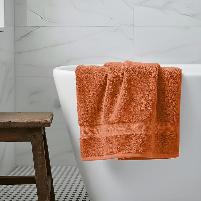Delara Organic Cotton Luxuriously Plush Bath Towel 20 Piece Set|GOTS & Oeko-TEX Certified|Premium Hotel Quality Towels|Feather Touch Technology|650 GSM Long Staple|Soft, Quick Dry & Ultra-Absorbent