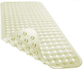 Yimobra Bathtub Mat Non Slip, Super Strong Suction Cups, 27.5"x15.5" Long Shower Mat with Drain Holes, Machine Washable Fast Draining Bath Mats, Bathroom Essentials,Beige