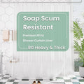 AmazerBath Extra Long, 8G Heavy Duty Plastic, 96 Length, Weighted Tall 72 x 96 Frosted, Bathroom Shower Curtain Liners with 3 Weights
