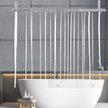 YISURE Clawfoot Tub Clear Short Length 60 Inch Shower Curtain Liner, 180x60 Inch Extra Wide 360 Shower Curtain PEVA Waterproof Wrap Around Bath Tub Curtain