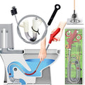 Toilet Auger/Drain Clog Remover Tool Kit-1PCS Toilet Snake Grabber,2PCS Drain Snake Hair Remover＆1PCS AC Drain Line Cleaner Tool for Blocking and Cleaning Toilets (Toilet Drain Unblocking kit)