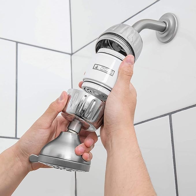 AquaBliss HEAVY DUTY Shower Filter – Advanced 30x Filtration - Universal Multi-Stage Shower Head Filter Reduces Chemicals, Chlorine & Odors - Oil Rubbed Bronze (SF500)