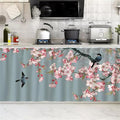 SK Studio Short Curtains for Kitchen, Cabinet Shelf Dust-Proof Blackout Tier Cafe Curtain Under Sink Skirt for Bathroom Laundry Room Style 19, 15.7" W x 31.5" H