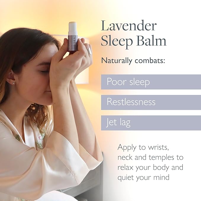 Scentered Aromatherapy Balm Stick - Sleep Well Lavender Essential Oil Roll On to Help Sleep - Natural Sleep Aid with Palmarosa & Ylang Ylang - Self-Care Stocking Stuffers for Women
