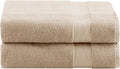 Comfort Spaces Turkish Bath Sheet Set 35x70 Oversized of 2 Piece Large Bath Towels Beach Towel 100% Turkish Cotton Towel Set for Bathroom Luxury Highly Absorbent Ultra-Soft Quick Dry Towel Beige Tan