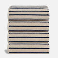 Brooklinen Super-Plush Turkish Cotton Bath Towels - Set of 4 - Cotton, 820 GSM, Highly Absorbent, Machine Washable, Perfect for Home & Bathroom (30" x 58", Striped Navy)