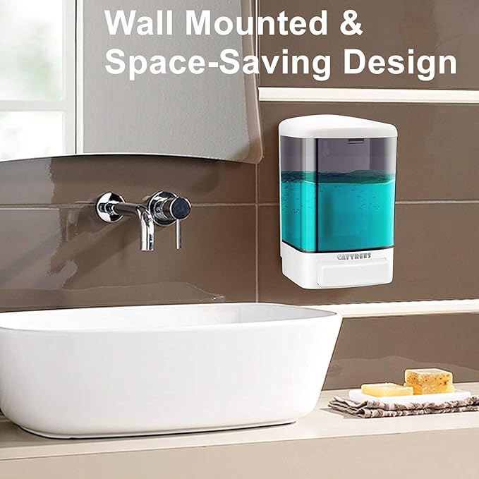 Manual Soap Dispenser, Commercial Soap Dispenser Wall Mounted for Bathroom Kitchen Hotel,Hand Sanitizer Dispenser Wall Mounted Liquid Gel -2 Pack Manual 1000ml/33oz