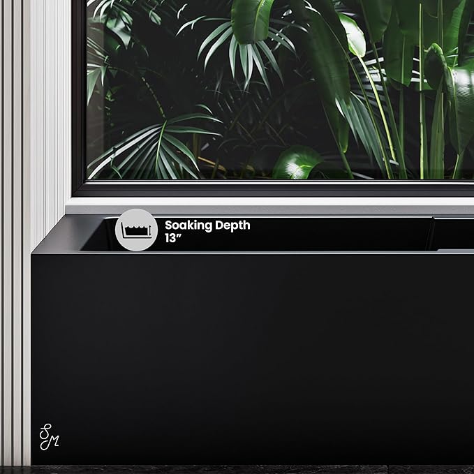 Swiss Madison Well Made Forever SM-AB540MB Voltaire Skirted Alcove Bathtub, 60" x 30", Matte Black