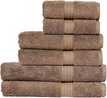 Christy Renaissance 6 Piece Brown Towel Set | 100% Egyptian Cotton | Luxury Bathroom Towels | Soft and Super Absorbent | 675 GSM | 2 Bath Sheet 2 Bath 2 Hand | Mink