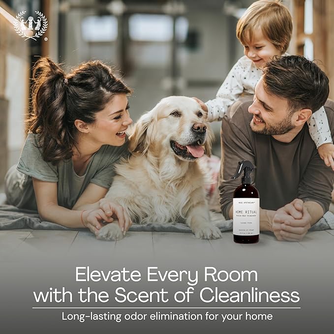 Muse Apothecary Home Ritual Active Odor Eliminator Spray - Furniture Deodorizer Spray & Bathroom Odor Eliminator for Home - Essential Oil Air Freshener - 4oz, Cara Orange + Fig + Blackberry Vanilla, 2
