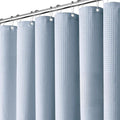 Inhousolu Fabric Shower Curtain Waffle Weave, Fog Blue 230 GSM Heavy Duty, Weighted Hem, 14 Metal Hooks, Water Repellent, Machine Washable, Hotel Spa Luxury Bath Curtain Set, 72 x 72 Inch