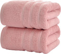 Cotton Bath Towel – Large 30x60 Inches, Soft, Thick & Absorbent Towel for Bathroom, Spa, or Home Use (Pink, 2 Pack – 30"x60")