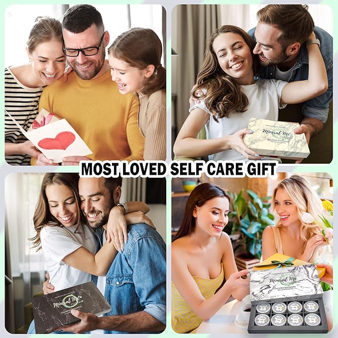 Shower Steamers Aromatherapy - Shower Bombs w/Organic Essential Oils for Vaporizing Steam Spa Relaxation, Stocking Stuffers, Relaxing Self Care Christmas Gifts for Men, Women, Him Her, Boss, Coworker