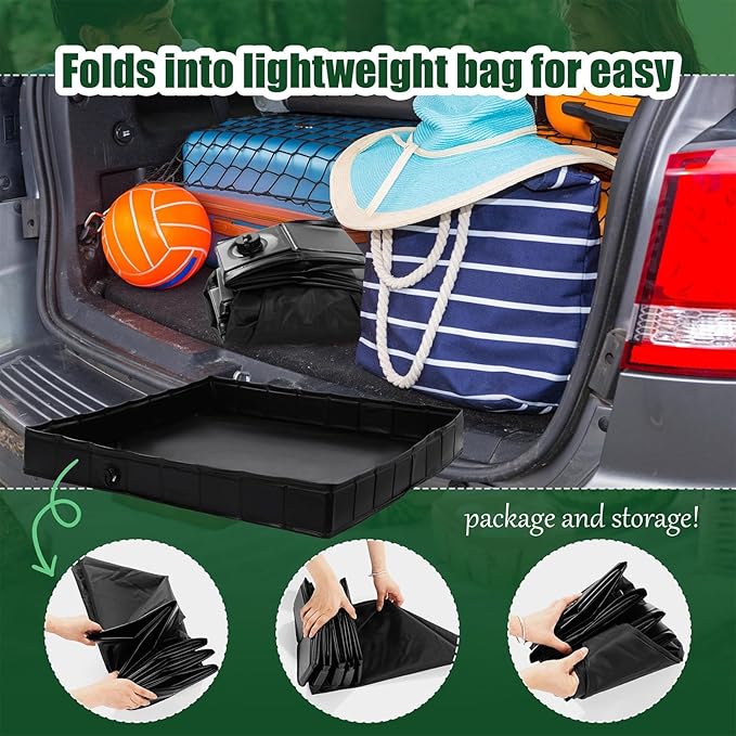 Camping Shower Tent Floor Base | Shower Base | Sshower Tent Basse with Drain Hose | Privacy Outdoor Waterproof Sshower Basse | Portable Camping Pan Lib
