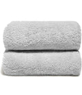Italic Ultraplush 100% Australian Cotton Bath Sheets - Set of 2 Luxury Extra Large Heavy Duty Bath Sheets, 800GSM Plush and Absorbent Bath Sheets for Hotels, Bath & Spa (Light Gray)