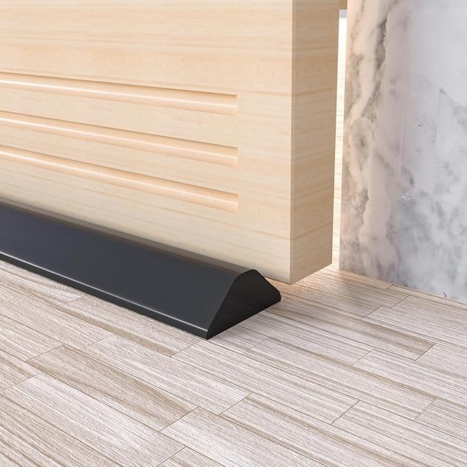 Collapsible Shower Threshold Water Dam, Shower Door Water Dam Barrier, Dry and Wet Separation Door Dam Water Stopper Kitchen Shower Threshold Silicon Water Blocker(39Inch)