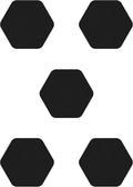 Kahuna Grip Bathtub Bath and Shower 5¼" Hexagon Non-Slip Traction Treads (Black)