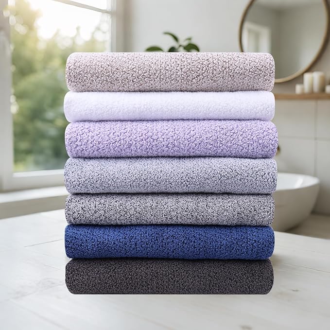 Everplush Oversized Bath Sheet Towel – 2 Pieces, Super Soft & Highly Absorbent, Quick-Drying, Generously Sized & Thick. Perfect for Bathroom, Pool, Swimming Use. (Lavender, 35" x 66" 2PK)