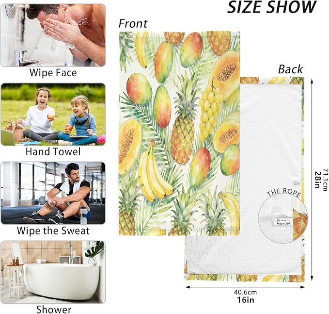 Pure Cotton,Towel Organic Cotton Bath Towels for Daily Washing Sets 16x28