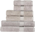 Christy Renaissance 6 Piece Gray Towel Set | 100% Egyptian Cotton | Luxury Bathroom Towels | Soft and Super Absorbent | 675 GSM |2 Bath Sheet 2 Bath 2 Hand | Dove Gray