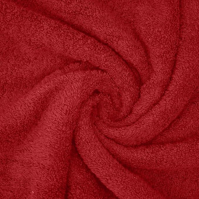 DAN RIVER 2 Pack Luxury Bath Sheets 35x70, 600 GSM, Soft & Quick Dry 100% Ring Spun Cotton Towels Ideal for Hotels, Spas, Gyms & Salons Extra Large, Red