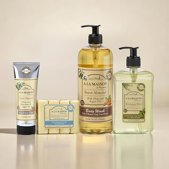 A LA MAISON French Liquid Hand Soap, Citrus Blossom - Natural Hand Wash Made with Essential Oils - Biodegradable, Plant-Based, Vegan, Cruelty-Free, Alcohol & Paraben Free (16.9 oz, 2 Pack)