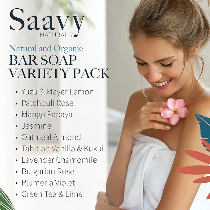 Saavy Naturals Artisan Soap Pack (10 Heart Pack)