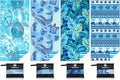4 Pack Microfiber Lightweight Beach Towel Sand Free Quick Dry Absorbent Thin Compact Towels for Swimming Pool Camping Beach Accessories Large Easy Pack Travel Things for Vacation Essentials Gift
