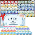 TranquilBliss Bath Bombs Set 50 PCS with 10 Rich Scents, Bath Bombs for Women, Natural Bubble Bombs with Shea Butter & Safe Oil, Ideal for Christmas, Birthday, Valentine's Day Mother's Day Present