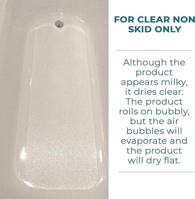 Tub Guard Anti Slip - Clear Bathtub & Shower Grip Textured Non Slip Coating for Slippery Tubs or Shower Floors - 4 oz.