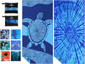 2 Pack Microfiber Lightweight Thin Beach Towel Sand Free Quick Dry Super Absorbent Large Towels for Swimming Pool Yoga Gym Travel Vacation Beach Accessories Essentials