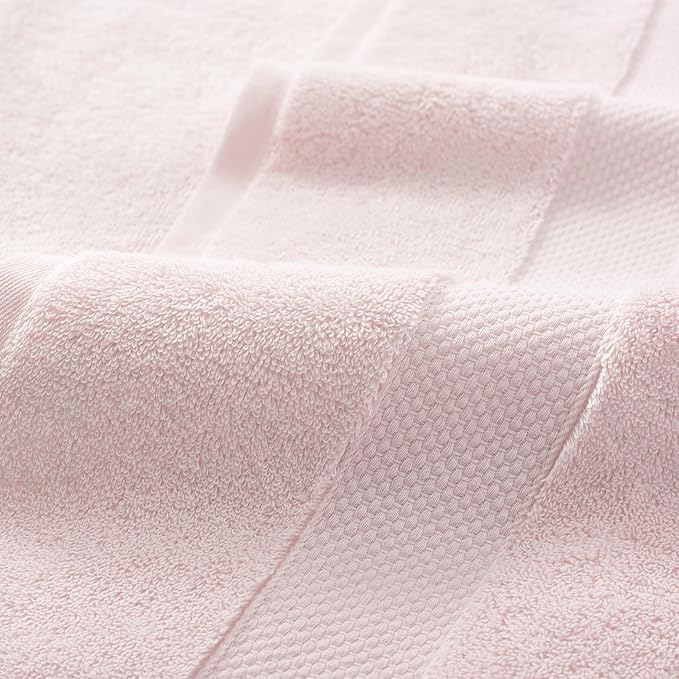 Aston & Arden Egyptian Hand Towels - Pack of 6 - Oversized Ultra Soft Thick & Absorbent, 100% Ringspun Egyptian Cotton Bathroom Towel for Spa, Hotel, 600 GSM, 16 x 30 in, Pink