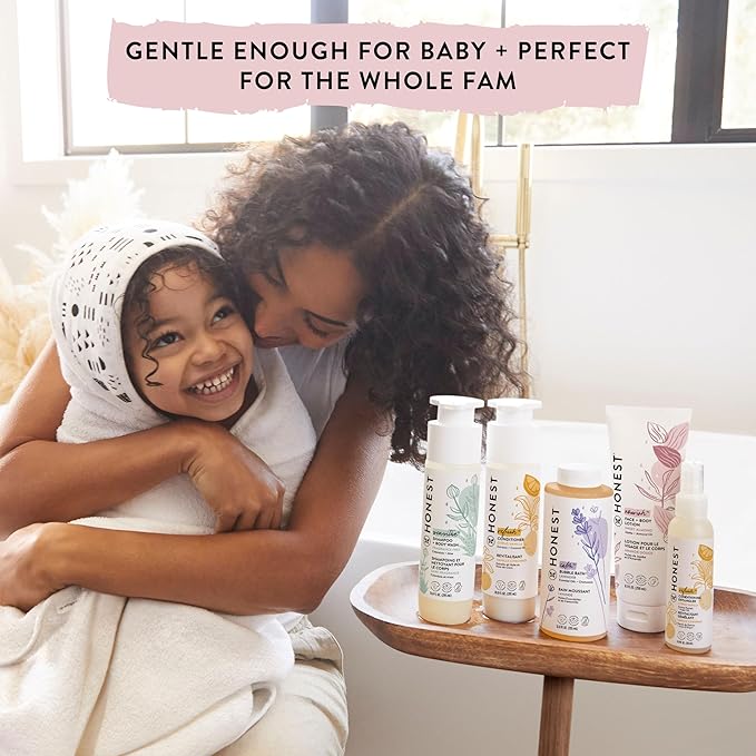 The Honest Company 2-in-1 Cleansing Shampoo Body Wash Gentle for Baby Naturally Derived Tear-free Hypoallergenic Citrus Vanilla Refresh 10 fl oz