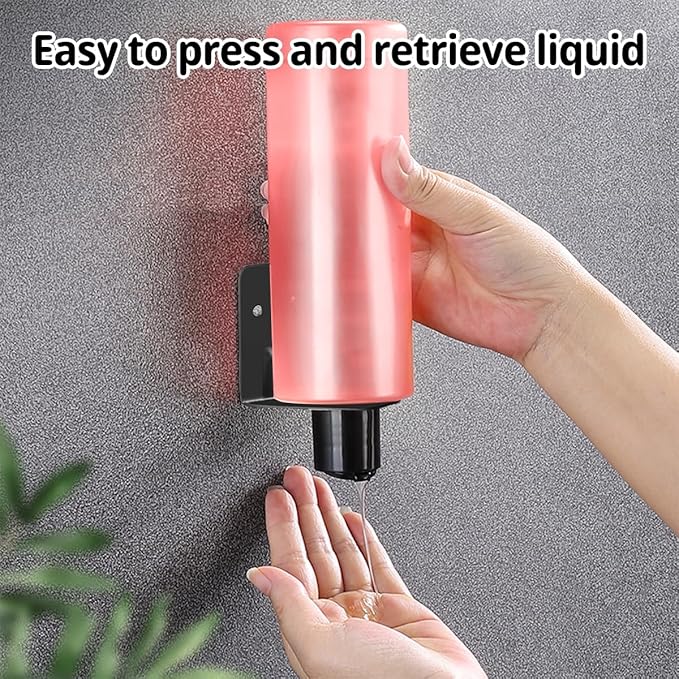 3Pcs Resizable Soap Bottle Dispenser Holder Wall Mount for Shower, Soap Shampoo Lotion Dispenser Wall Mount Bottle Holder for Bathroom Kitchen with Screw Sets (3pcs Black)