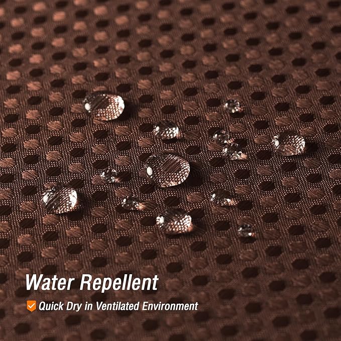 Gibelle Small Stall Shower Curtain 36 x 72, Narrow Half Waffle Weave Textured Fabric Shower Curtain for Bathroom, Water Repellent, Machine Washable, Brown