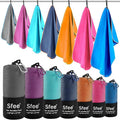 Sfee 2 Pack Microfiber Travel Towel, Quick Dry Camping Towel Large Beach Towel Super Absorbent Compact Lightweight Sports Gym Towels Set for Gym, Hiking, Pool, Backpacking,Bath,Yoga