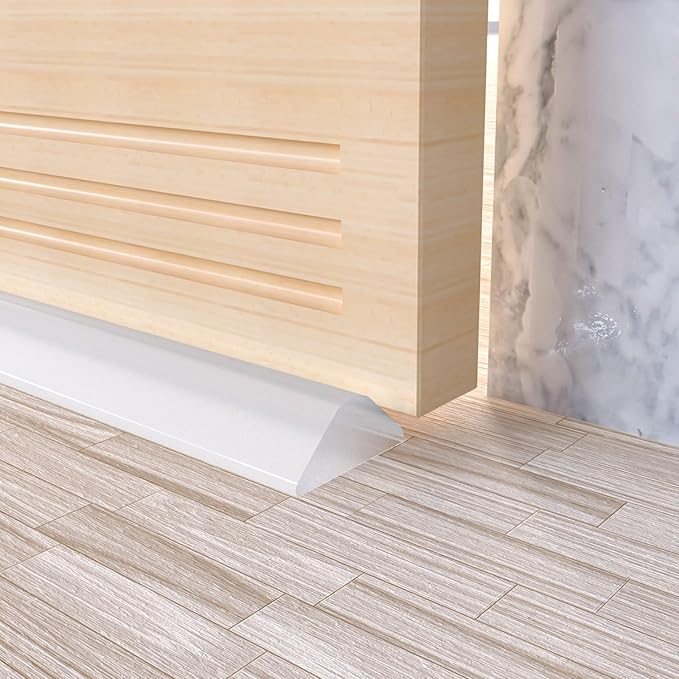 Collapsible Shower Threshold Water Dam, Shower Door Water Dam Barrier, Dry and Wet Separation Door Dam Water Stopper Kitchen Shower Threshold Silicon Water Blocker(67Inch)