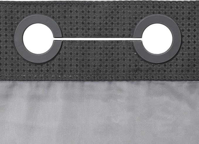 River Dream Heavyweight No Hooks Required Dotted Waffle Weave Shower Curtain with Snap in Liner -Extra Long 71W x 86H,Hotel Grade,Spa Like Bath Curtain,Graphite Grey