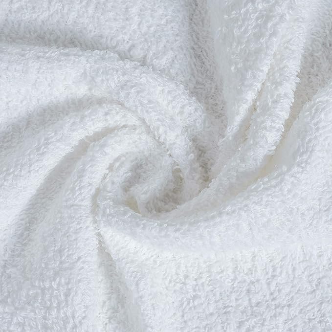 Softolle 100% Cotton Washcloths 24 Pack (12x12 Inches) Soft, Highly Absorbent Washcloth, Face Towels, Wash Cloths for Face, Ring Spun, Bulk Pack (Navy Blue/White, 24 Pack)