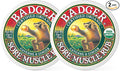 Badger - Sore Muscle Rub, Cayenne Pepper and Ginger, Organic Sore Muscle Rub, Warming Balm, Muscle Relief Balm, Warming Muscle Rub, 0.75 oz (2 Pack)