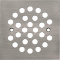 Square 4-1/4 Inch Screw-in Shower Drain Cover Replacement Square Floor Drainer Grate,Brushed Nickel,Brushed Gold,Oil Rubbed Bronze,Chrome (Antique Bronze)