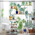 Bohemian Shower Curtain, Boho Floral Print Water Repellent Polyester Fabric for Bathroom Decor, 72×72 Inch Standard Size with 12 Hooks, Also as Room Divider